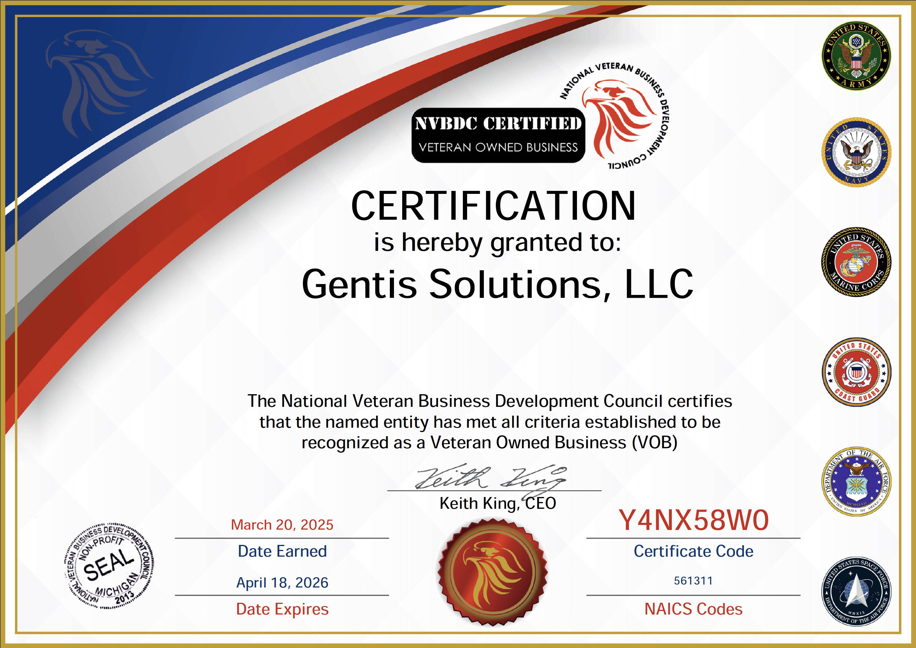 2025 NVBDC VOB Certificate - Gentis Solutions, LLC.png